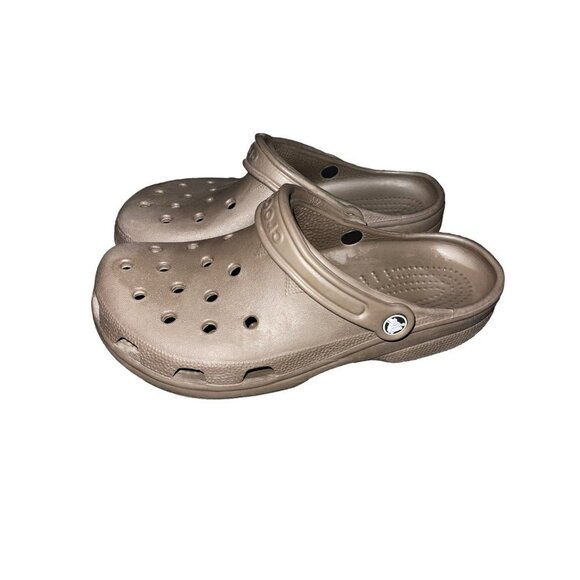 Crocs Slip On Clogs Brown Unisex Women’s 10-11 Men’s 8-9 - Picture 5 of 8